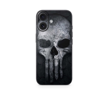 iPhone 16 Skin Aufkleber Design Schutzfolie Vinyl Folie Hard Skull Aufkleber Skins4u   