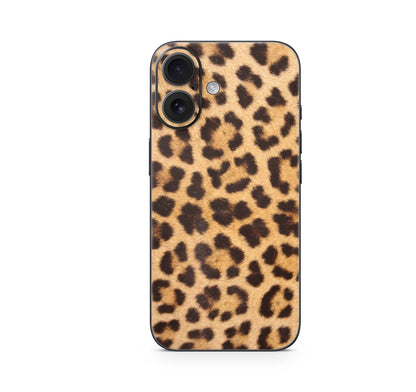 iPhone 16 Skin Aufkleber Design Schutzfolie Vinyl Folie Leopardenfell Aufkleber Skins4u   