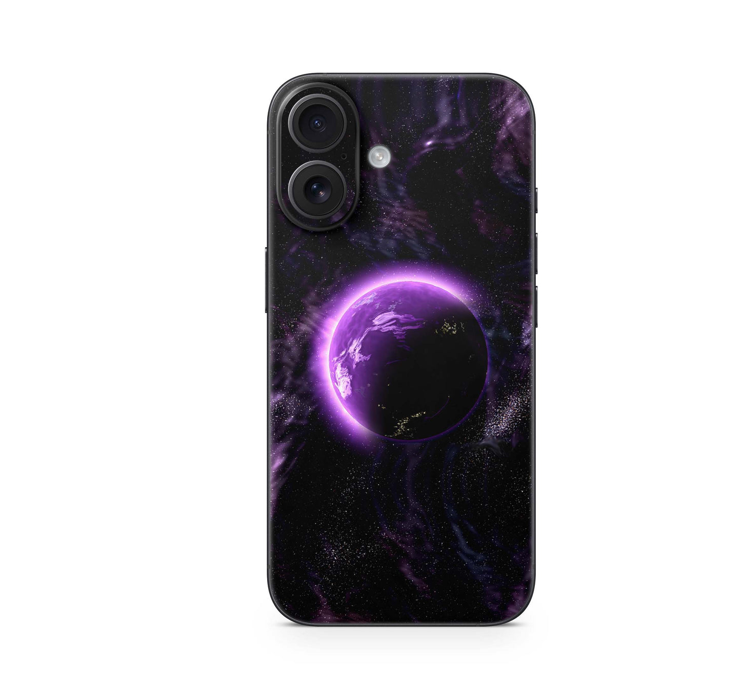 iPhone 16 Skin Aufkleber Design Schutzfolie Vinyl Folie Purple Space Aufkleber Skins4u   