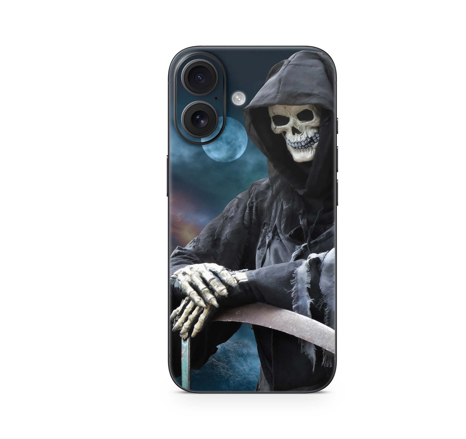 iPhone 16 Skin Aufkleber Design Schutzfolie Vinyl Folie Reaper Aufkleber Skins4u   