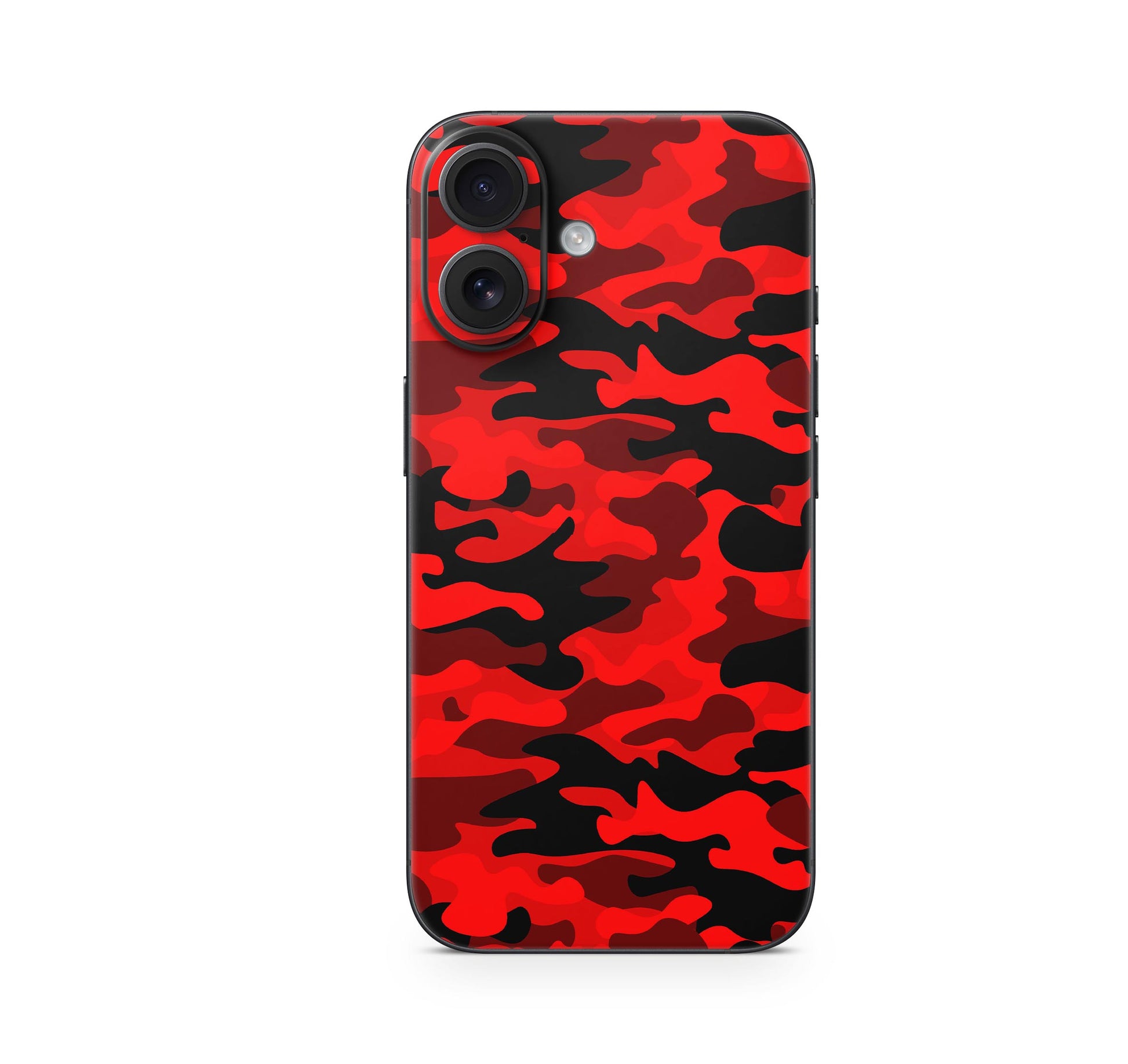 iPhone 16 Skin Aufkleber Design Schutzfolie Vinyl Folie Red Camo Aufkleber Skins4u   