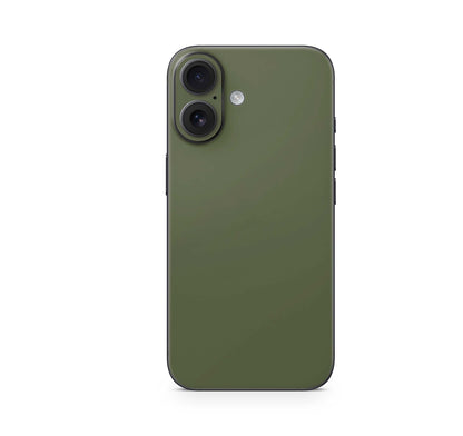 iPhone 16 Skin Aufkleber Design Schutzfolie Vinyl Folie Solid State Olive Aufkleber Skins4u   