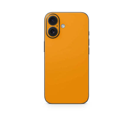 iPhone 16 Skin Aufkleber Design Schutzfolie Vinyl Folie Solid State Orange Aufkleber Skins4u   