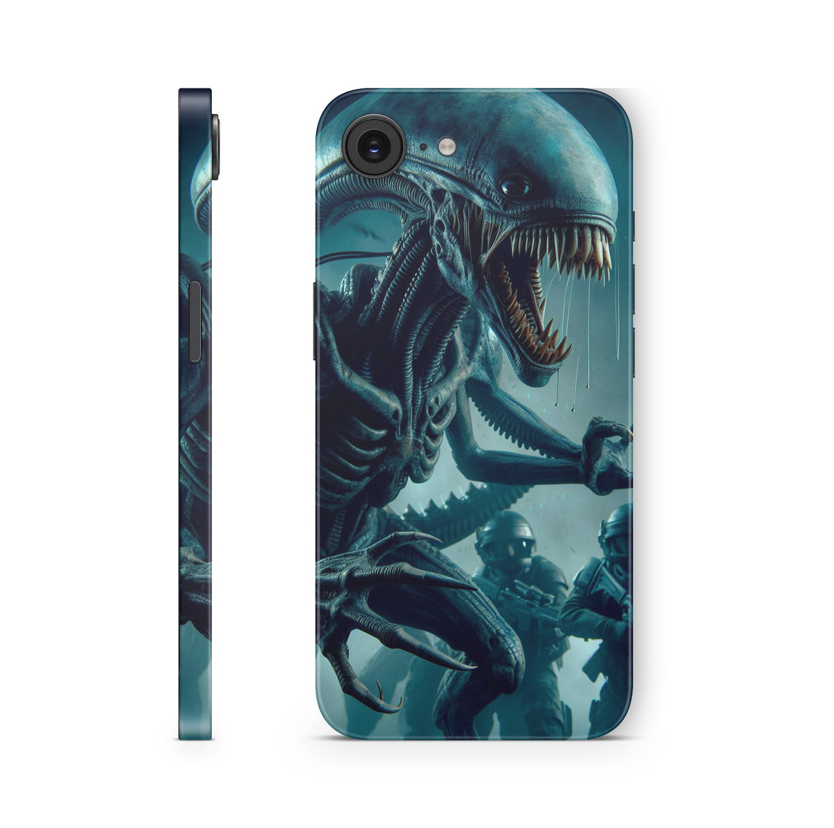 iPhone 17e Skin Design Schutzfolie Aufkleber Alien Hybrid