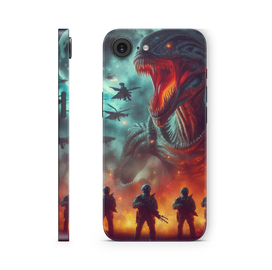 iPhone 17e Skin Design Schutzfolie Aufkleber Alien & Marines Aufkleber Skins4u