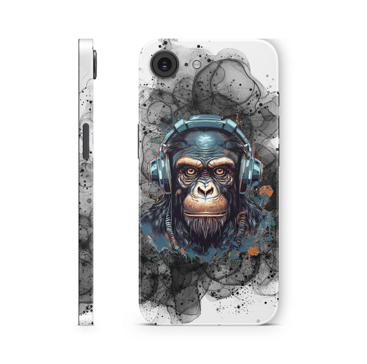 iPhone 17e Skin Design Schutzfolie Aufkleber Black Smoke Monkey Aufkleber Skins4u