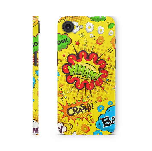 iPhone 17e Skin Design Schutzfolie Aufkleber Comics gelb Aufkleber Skins4u