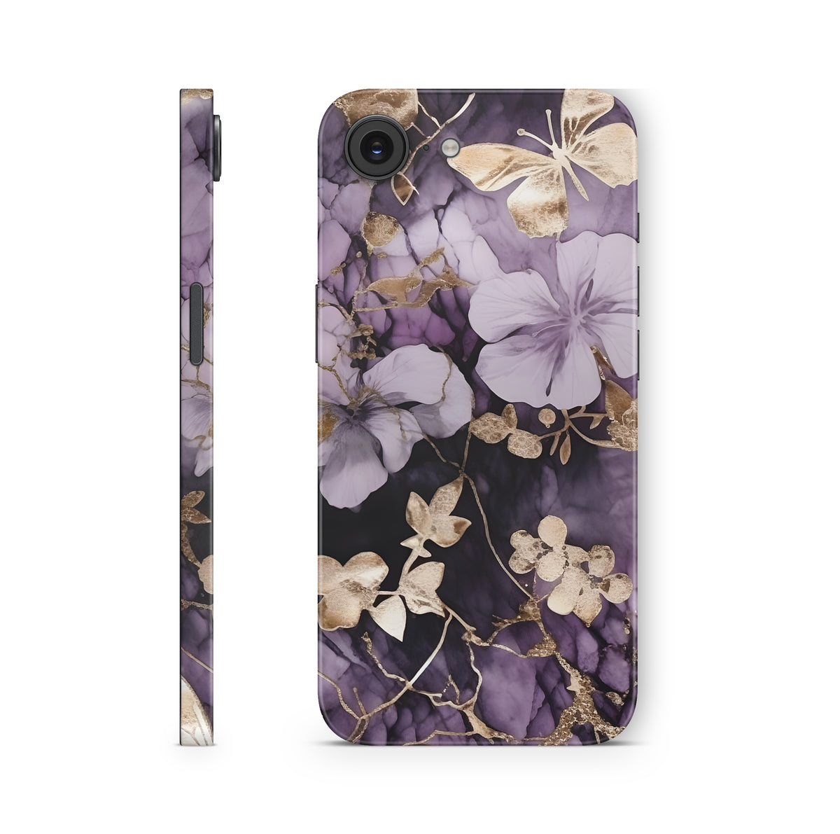 iPhone 17e Skin Design Schutzfolie Aufkleber Flower and Butterfly