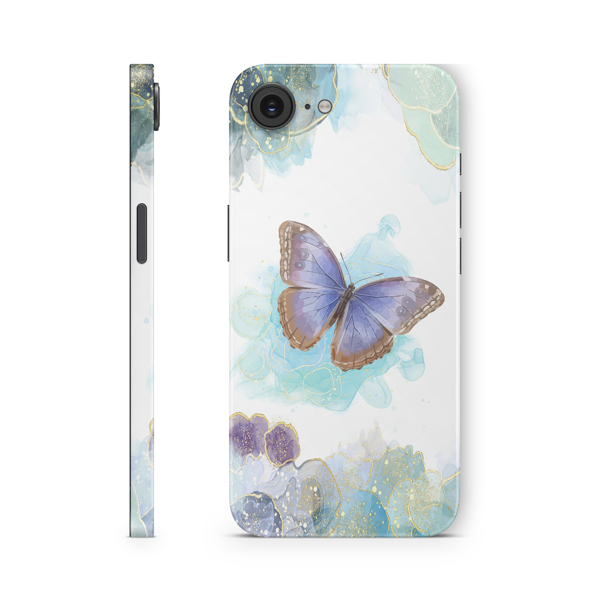 iPhone 17e Skin Design Schutzfolie Aufkleber Glitter Butterfly