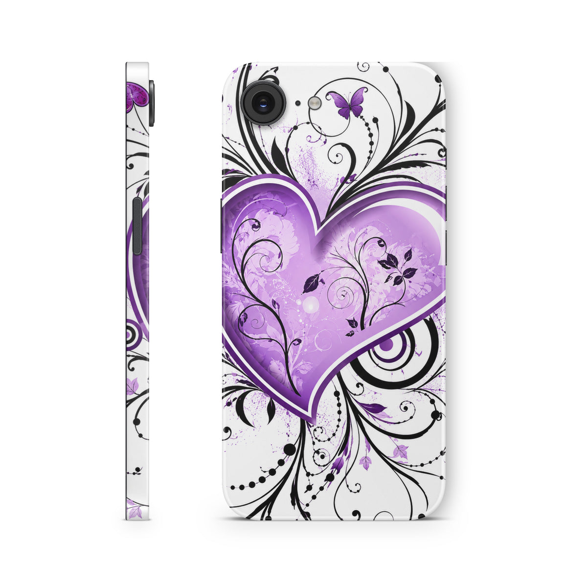 iPhone 17e Skin Design Schutzfolie Aufkleber Lavedel heart
