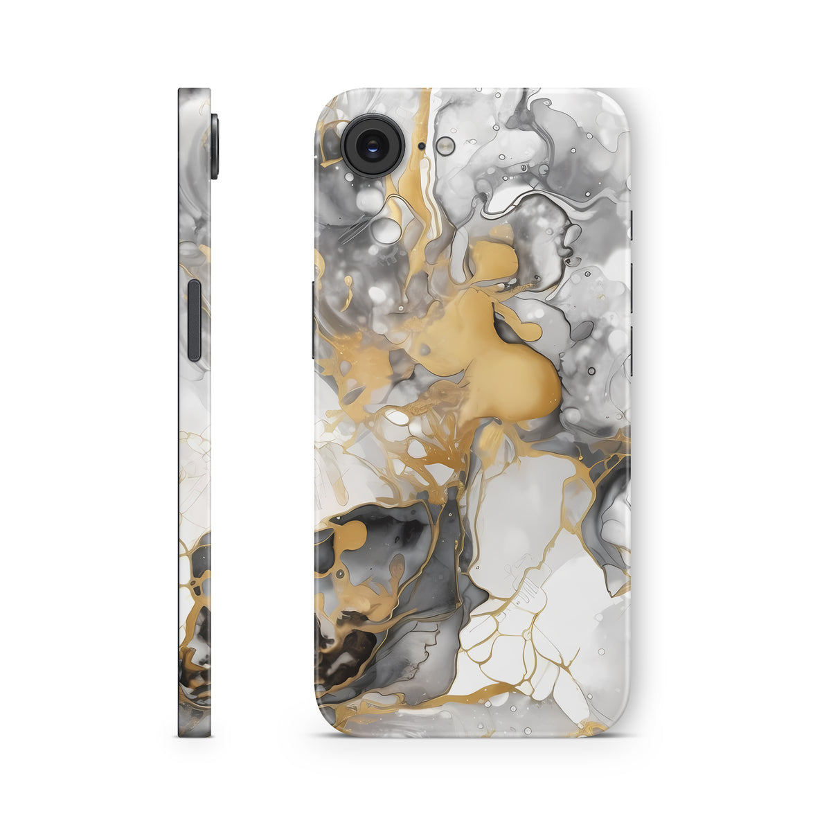 iPhone 17e Skin Design Schutzfolie Aufkleber Marmor Golden Light