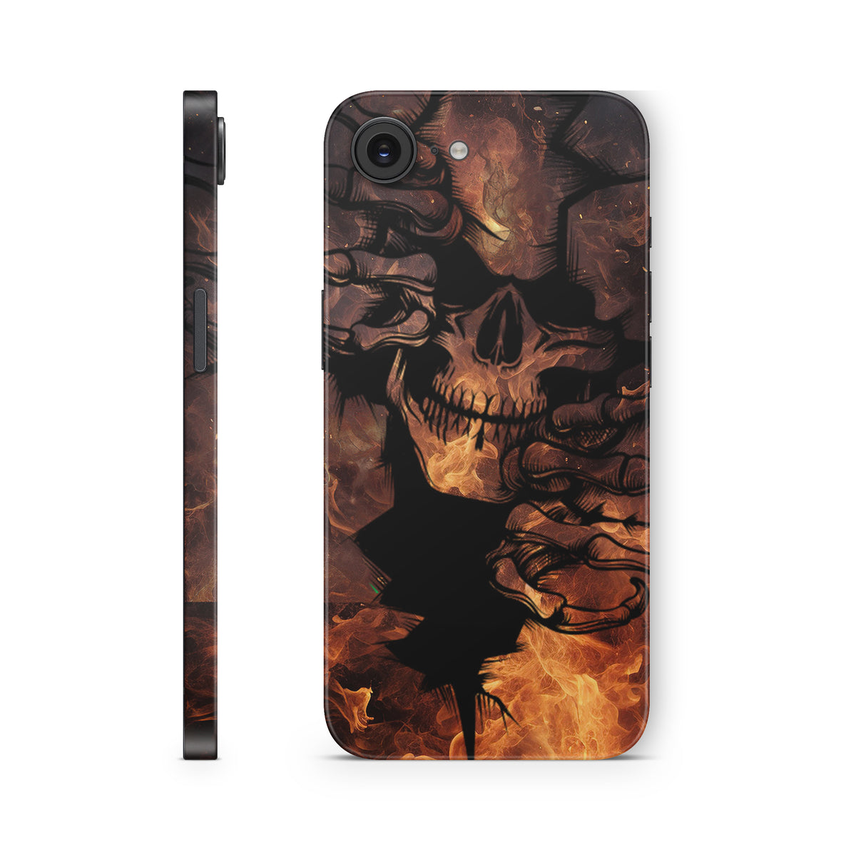 iPhone 17e Skin Design Schutzfolie Aufkleber Skull on Fire