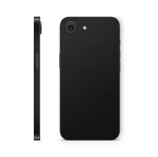 iPhone 17e Skin Design Schutzfolie Aufkleber Solid State Schwarz Aufkleber Skins4u