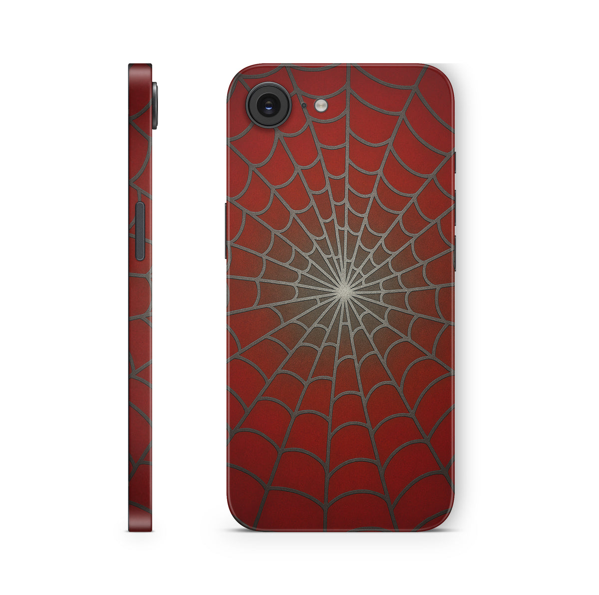iPhone 17e Skin Design Schutzfolie Aufkleber Spiderweb rot