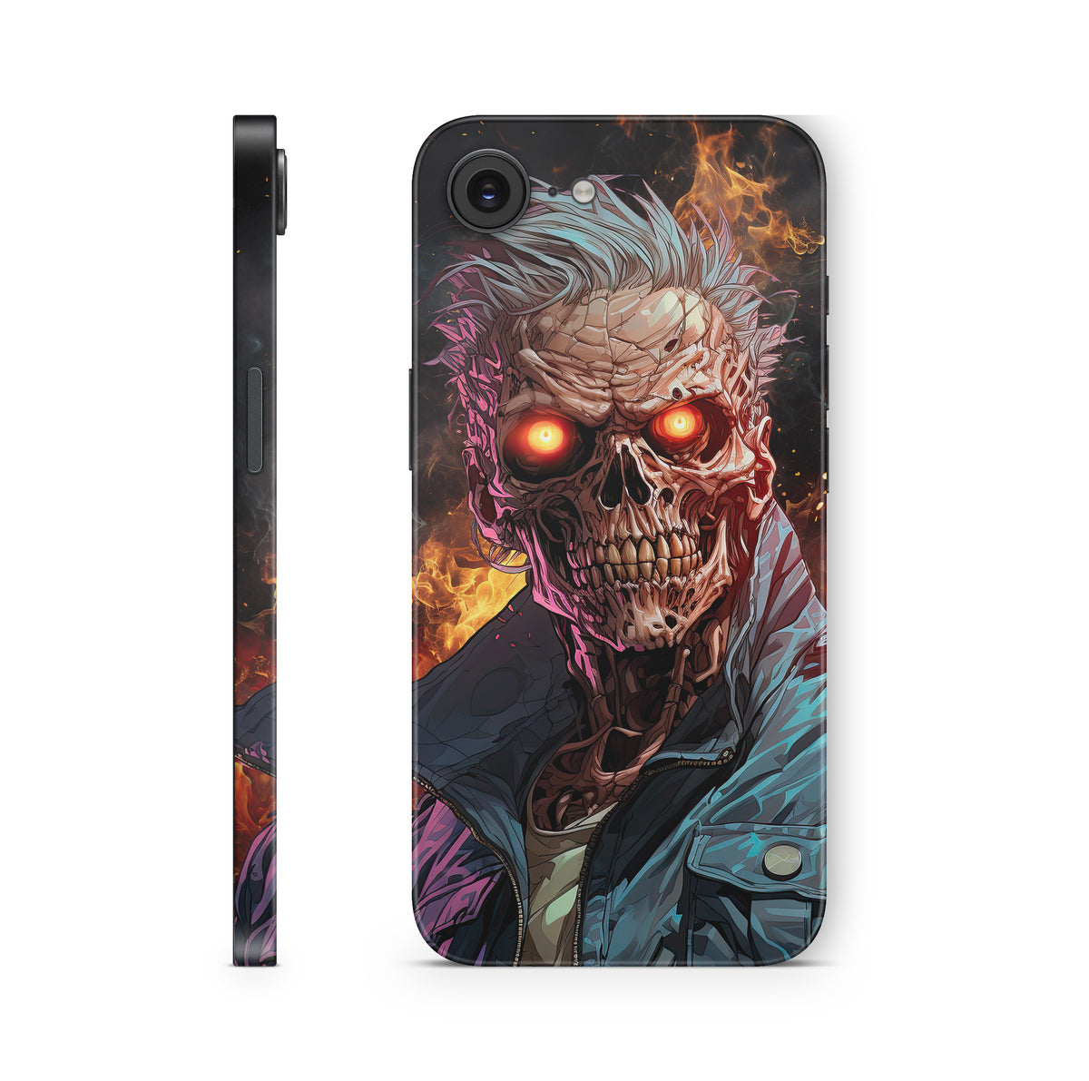 iPhone 17e Skin Design Schutzfolie Aufkleber Zombie Fire