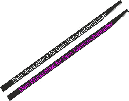 KFZ Kennzeichenaufkleber Kennzeichen Halter Nummernschild individuell gestalten Aufkleber Skins4u