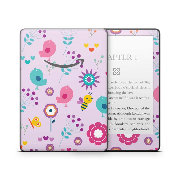 Amazon Kindle mit 6" Display 10.Generation 2019 Schutzfolie Birds Vintage Aufkleber skins4u   