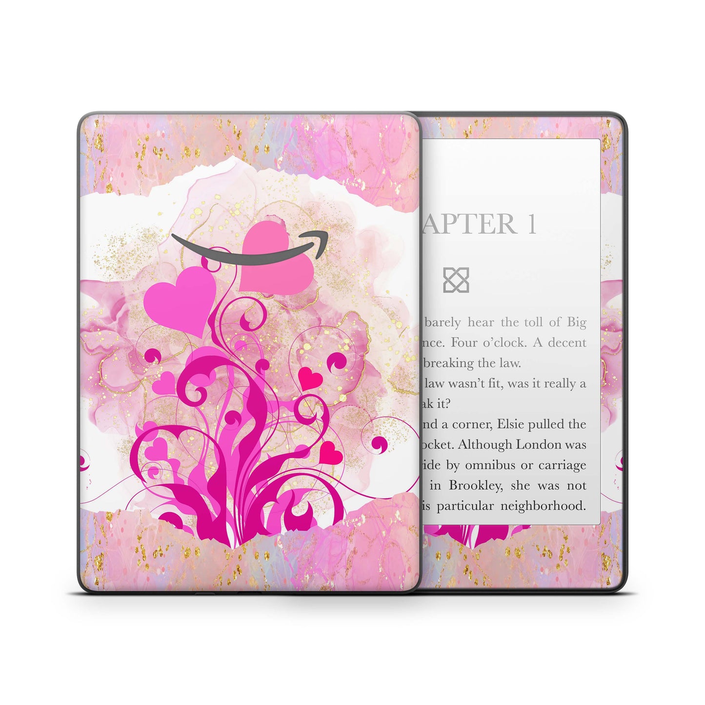 Amazon Kindle Colorsoft Signature Skin Design Schutzfolie Vinyl Skins Boarder Hearts Aufkleber Skins4u