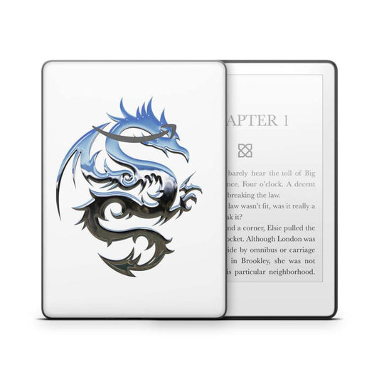 Amazon Kindle mit 6" Display 10.Generation 2019 Schutzfolie Chrome Dragon Aufkleber skins4u   