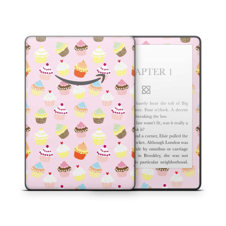 Amazon Kindle mit 6" Display 10.Generation 2019 Schutzfolie Cupcakes Aufkleber skins4u   