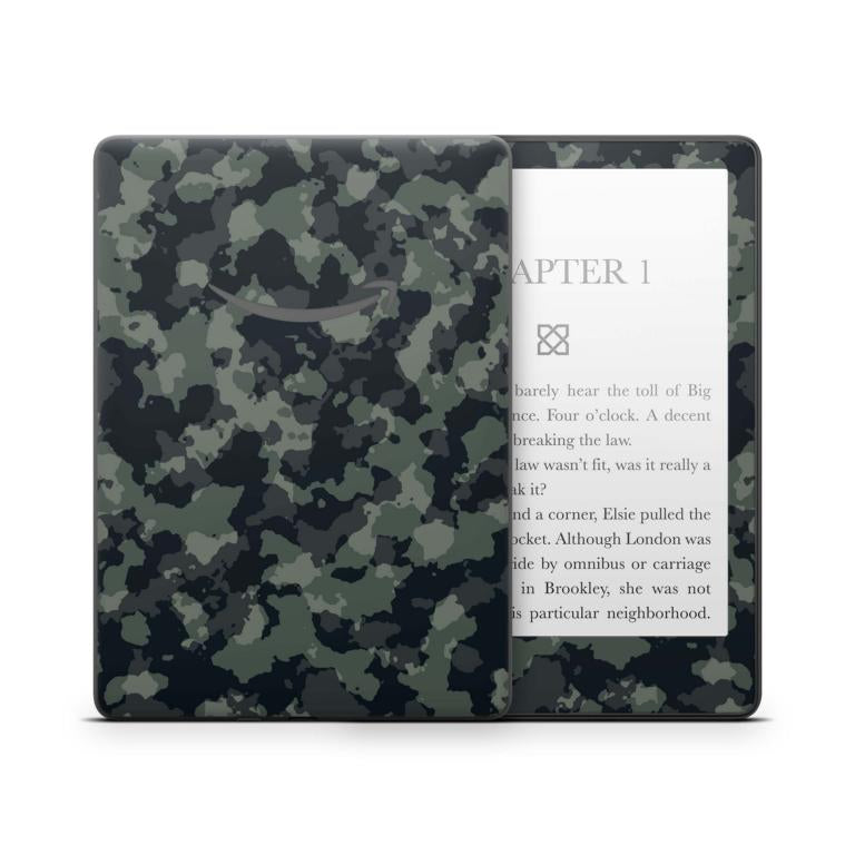 Amazon Kindle mit 6" Display 10.Generation 2019 Schutzfolie Dark green camo Aufkleber skins4u   