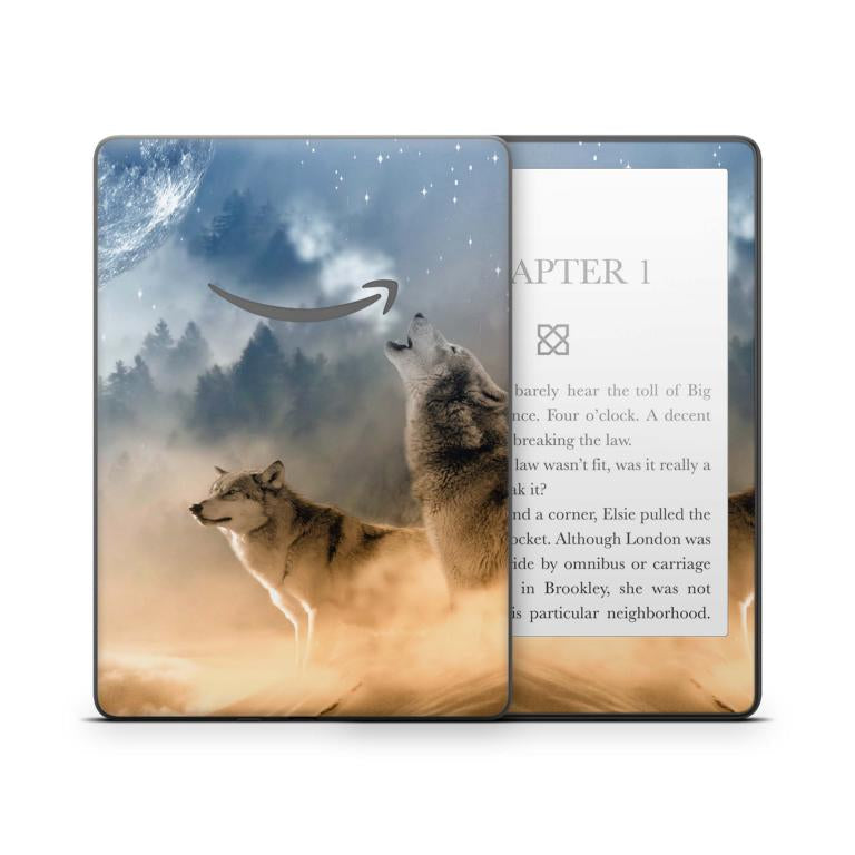 Amazon Kindle mit 6" Display 10.Generation 2019 Schutzfolie Howling Moon Aufkleber skins4u   