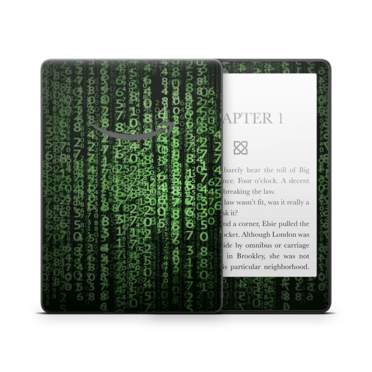 Amazon Kindle mit 6" Display 10.Generation 2019 Schutzfolie Matrix Code Aufkleber skins4u   