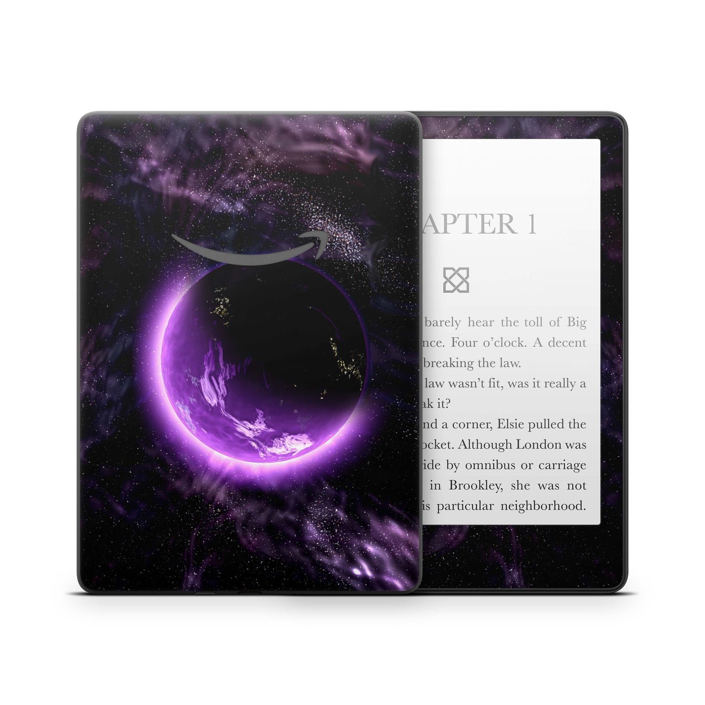 Amazon Kindle Colorsoft Signature Skin Design Schutzfolie Vinyl Skins Purple Space Aufkleber Skins4u