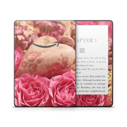 Amazon Kindle mit 6" Display 10.Generation 2019 Schutzfolie Rosen Aufkleber skins4u   