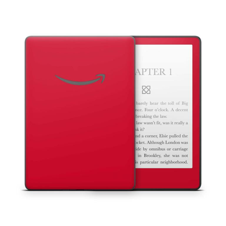 Amazon Kindle mit 6" Display 10.Generation 2019 Schutzfolie Solid state rot Aufkleber skins4u   