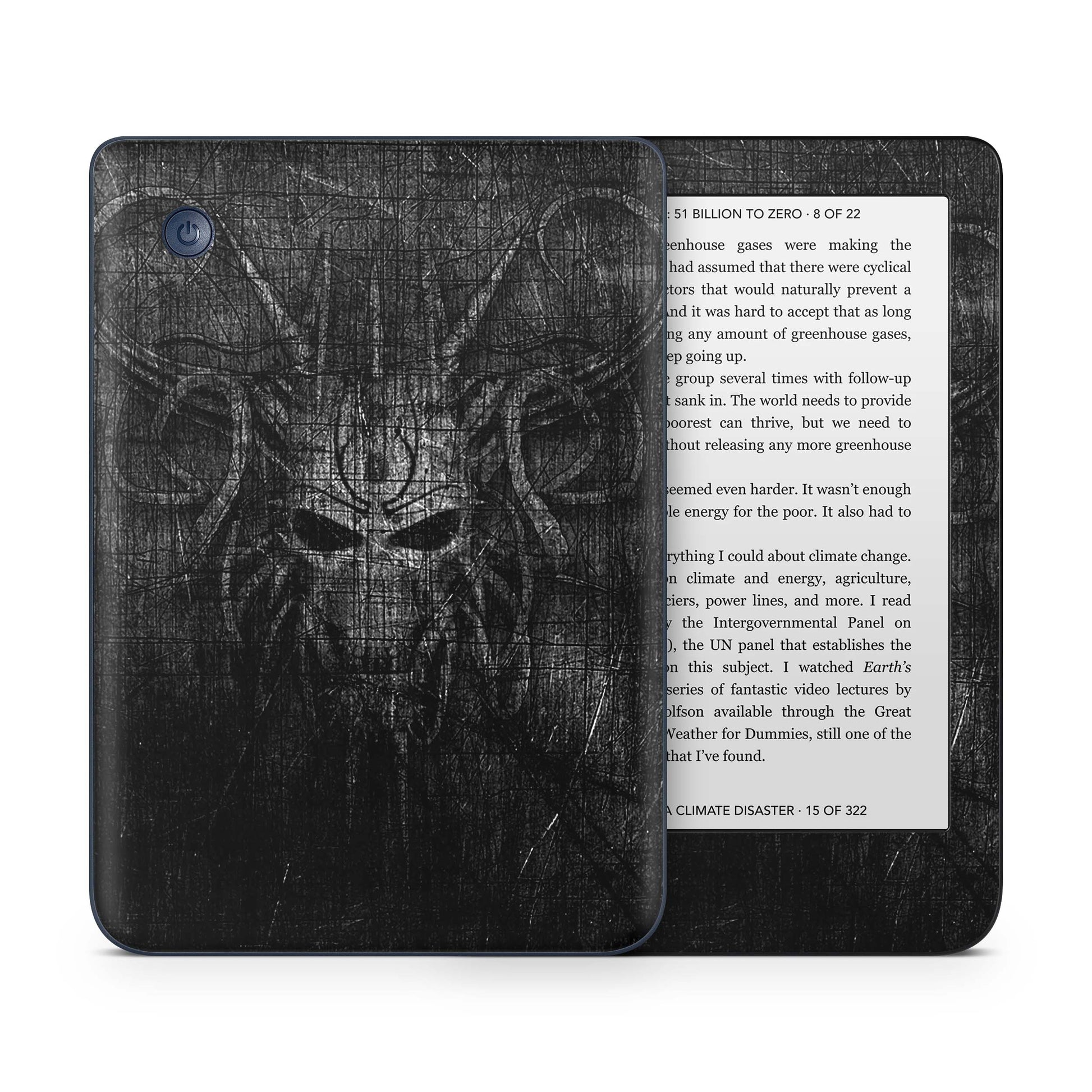 Kobo Clara Colour / Tolino Shine Color Skin Schutzfolie Kratzerschutz Design Vinyl Aufkleber Black Demon Aufkleber skins4u   