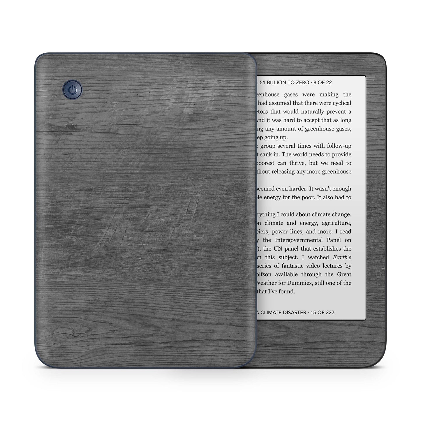 Kobo Clara Colour / Tolino Shine Color Skin Schutzfolie Kratzerschutz Design Vinyl Aufkleber Black Woodgrain Aufkleber skins4u   