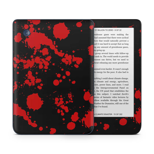 Kobo Clara Colour / Tolino Shine Color Skin Schutzfolie Kratzerschutz Design Vinyl Aufkleber Blood black Aufkleber skins4u   