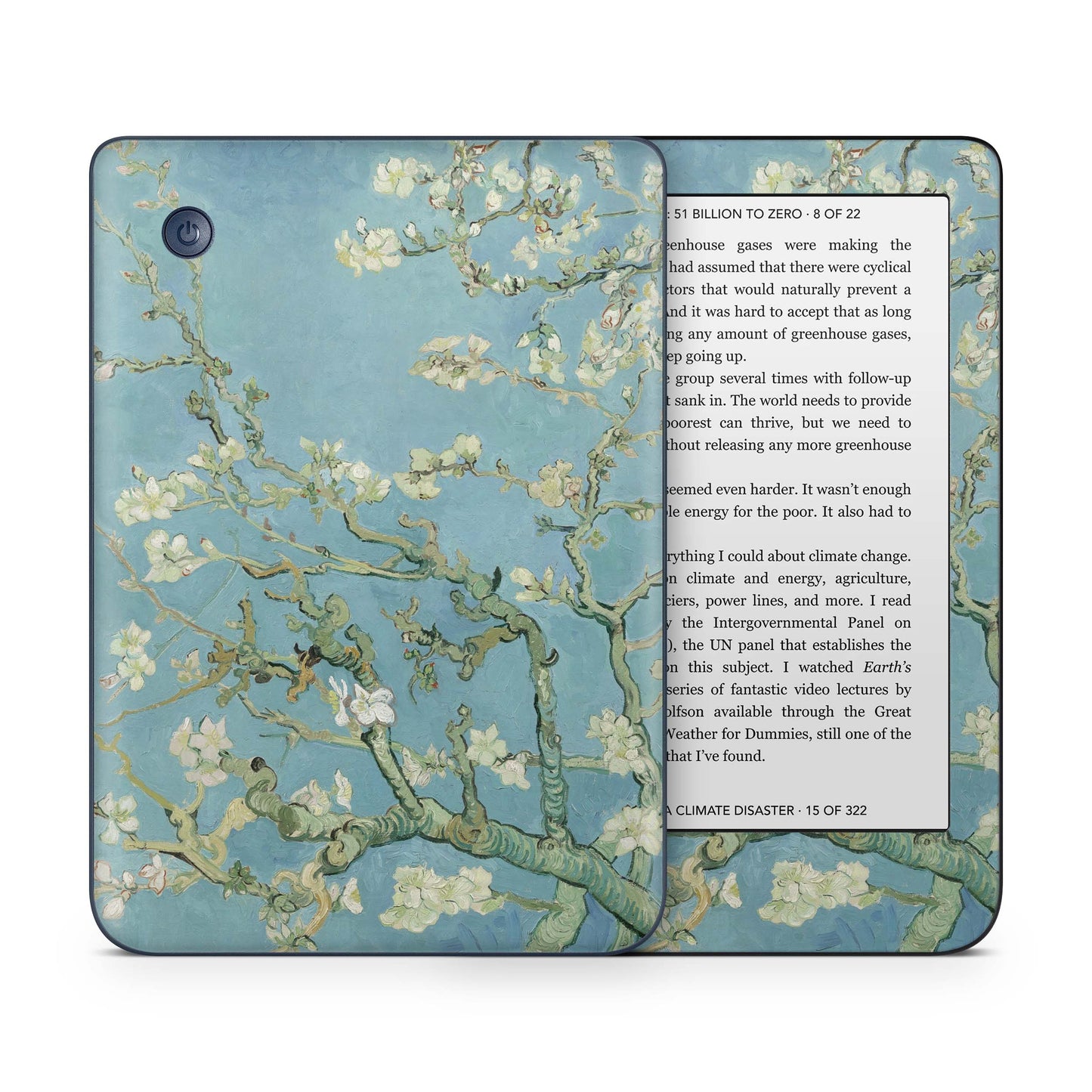 Kobo Clara Colour / Tolino Shine Color Skin Schutzfolie Kratzerschutz Design Vinyl Aufkleber Blossoming Aufkleber skins4u   