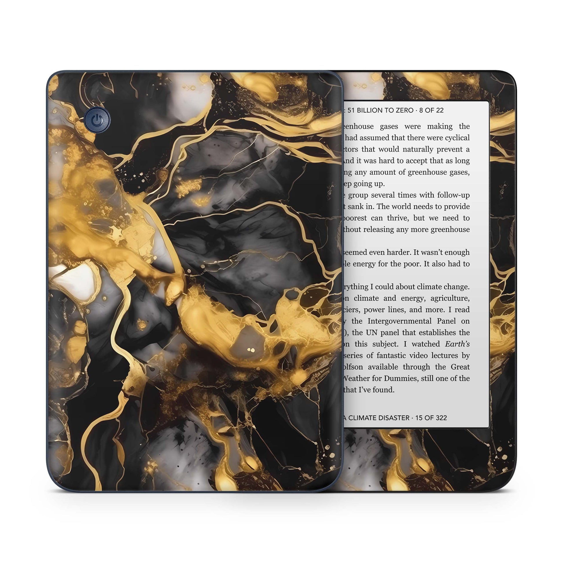 Kobo Clara Colour / Tolino Shine Color Skin Schutzfolie Kratzerschutz Design Vinyl Aufkleber Dark Gold Aufkleber skins4u   