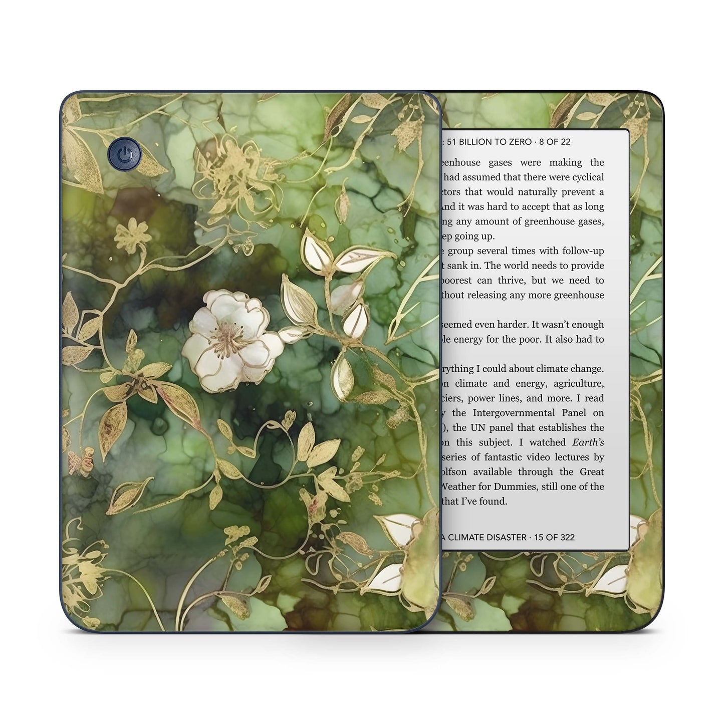 Kobo Clara Colour / Tolino Shine Color Skin Schutzfolie Kratzerschutz Design Vinyl Aufkleber Elfenblüte Aufkleber skins4u   