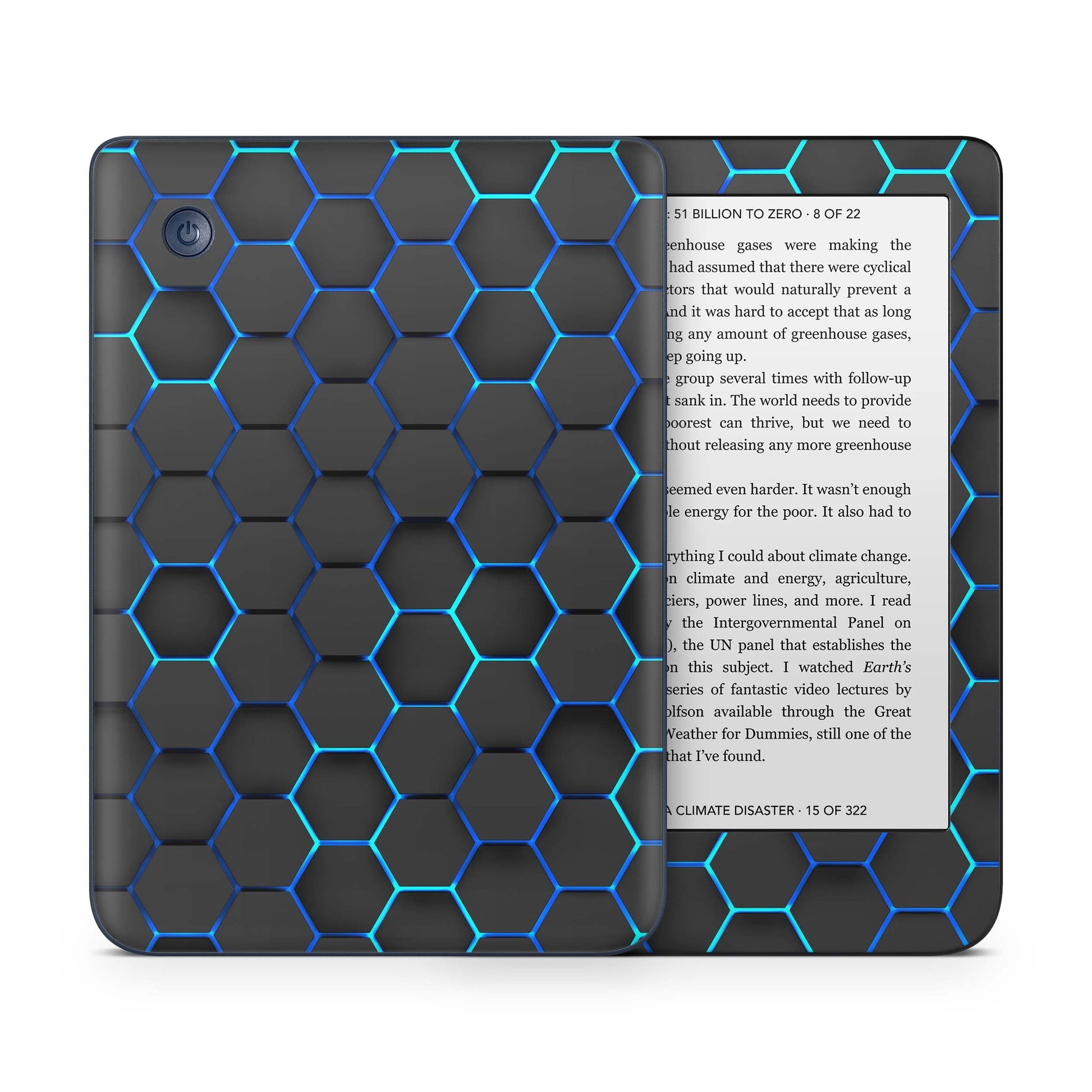 Kobo Clara Colour / Tolino Shine Color Skin Schutzfolie Kratzerschutz Design Vinyl Aufkleber Exo Blue Aufkleber skins4u   