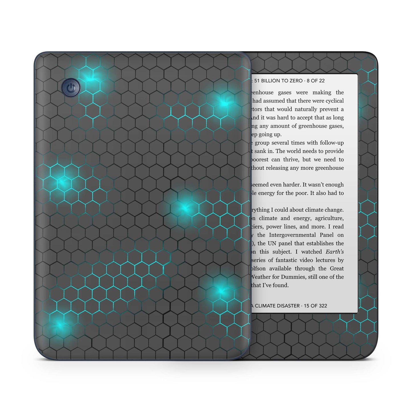 Kobo Clara Colour / Tolino Shine Color Skin Schutzfolie Kratzerschutz Design Vinyl Aufkleber Exo small blue Aufkleber skins4u   