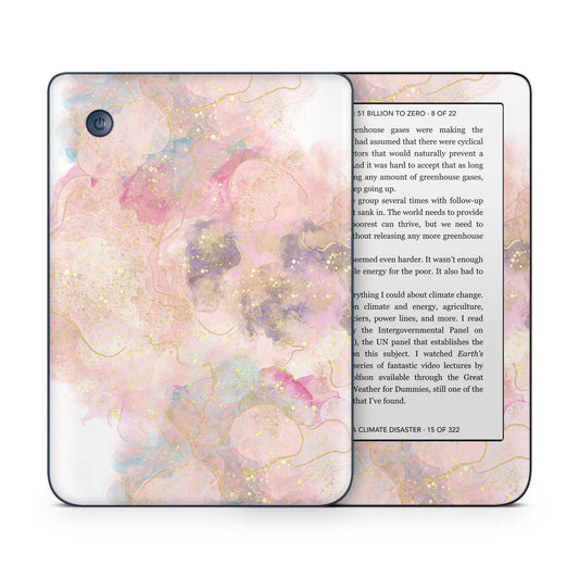 Kobo Clara Colour / Tolino Shine Color Skin Schutzfolie Kratzerschutz Design Vinyl Aufkleber Glitter Rose Aufkleber skins4u   