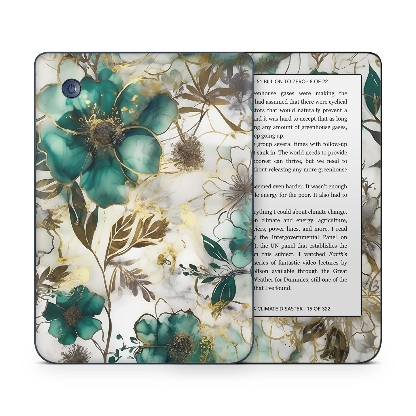 Kobo Clara Colour / Tolino Shine Color Skin Schutzfolie Kratzerschutz Design Vinyl Aufkleber Green Heaven Aufkleber skins4u   