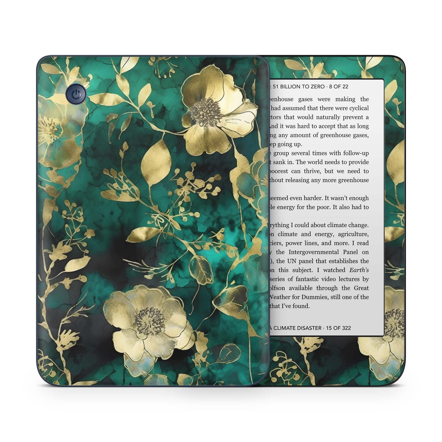 Kobo Clara Colour / Tolino Shine Color Skin Schutzfolie Kratzerschutz Design Vinyl Aufkleber Green Hymn Aufkleber skins4u   