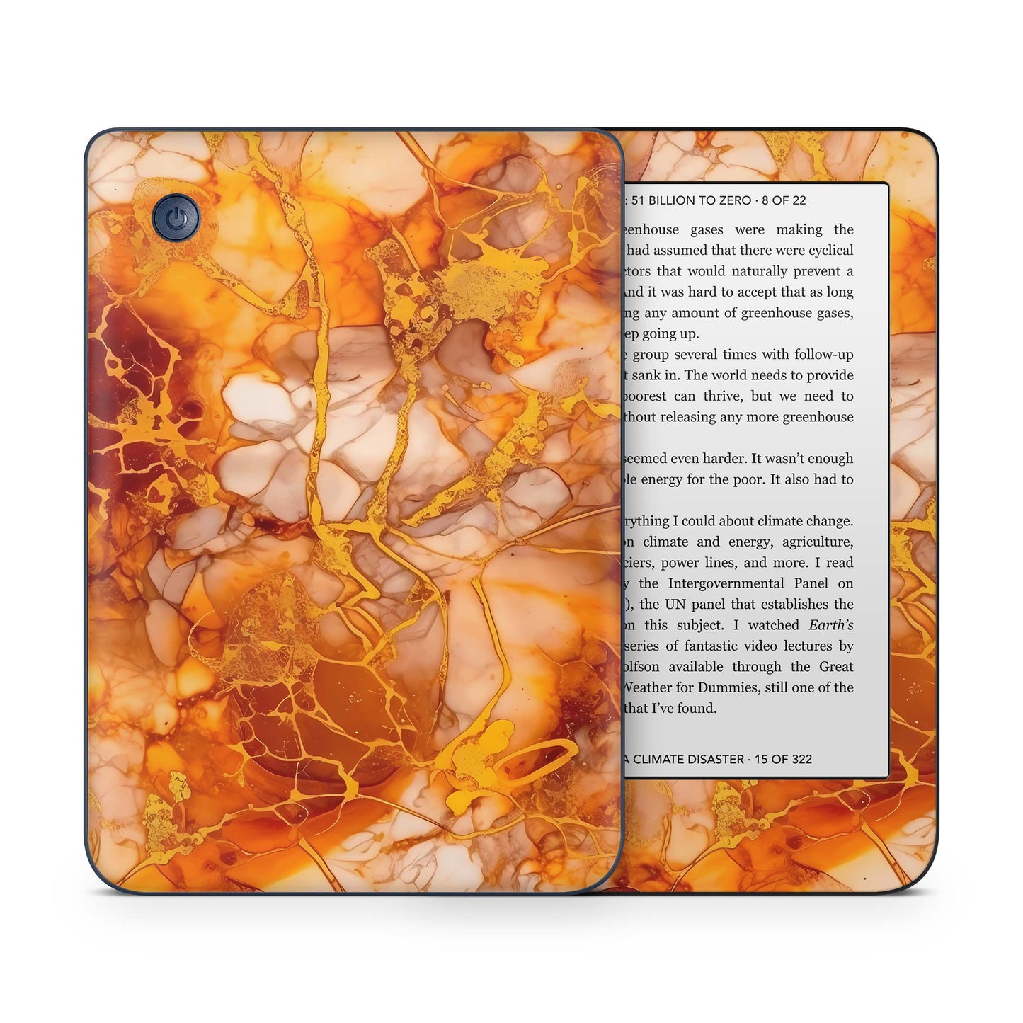 Kobo Clara Colour / Tolino Shine Color Skin Schutzfolie Kratzerschutz Design Vinyl Aufkleber Herbstgold Aufkleber skins4u   