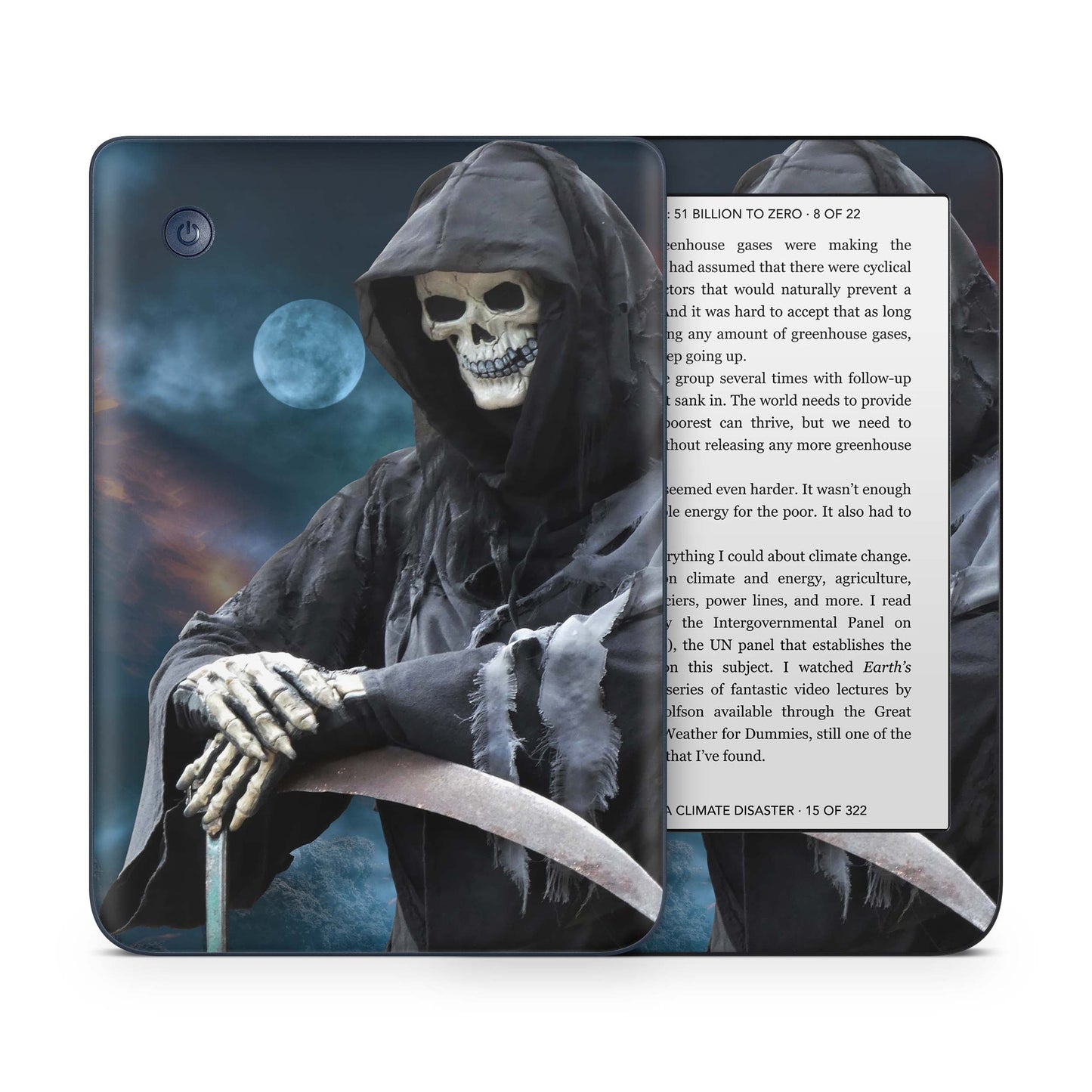 Kobo Clara Colour / Tolino Shine Color Skin Schutzfolie Kratzerschutz Design Vinyl Aufkleber Reaper Aufkleber skins4u   