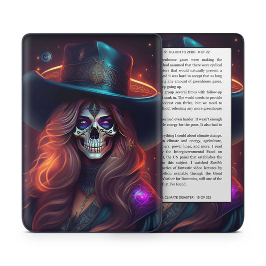 Kobo Clara Colour / Tolino Shine Color Skin Schutzfolie Kratzerschutz Design Vinyl Aufkleber Skull Lady Aufkleber skins4u   