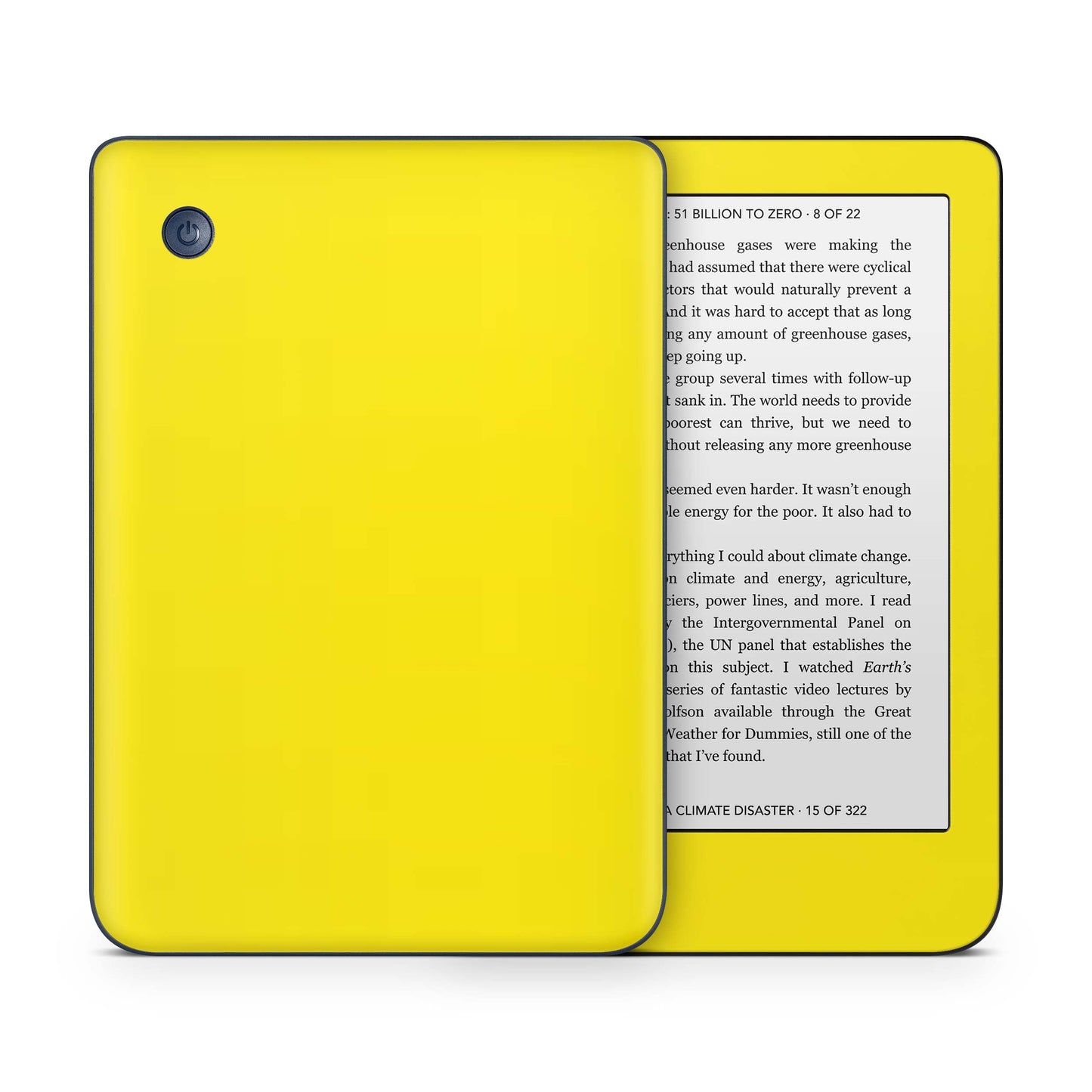 Kobo Clara Colour / Tolino Shine Color Skin Schutzfolie Kratzerschutz Design Vinyl Aufkleber Solid state gelb Aufkleber skins4u   