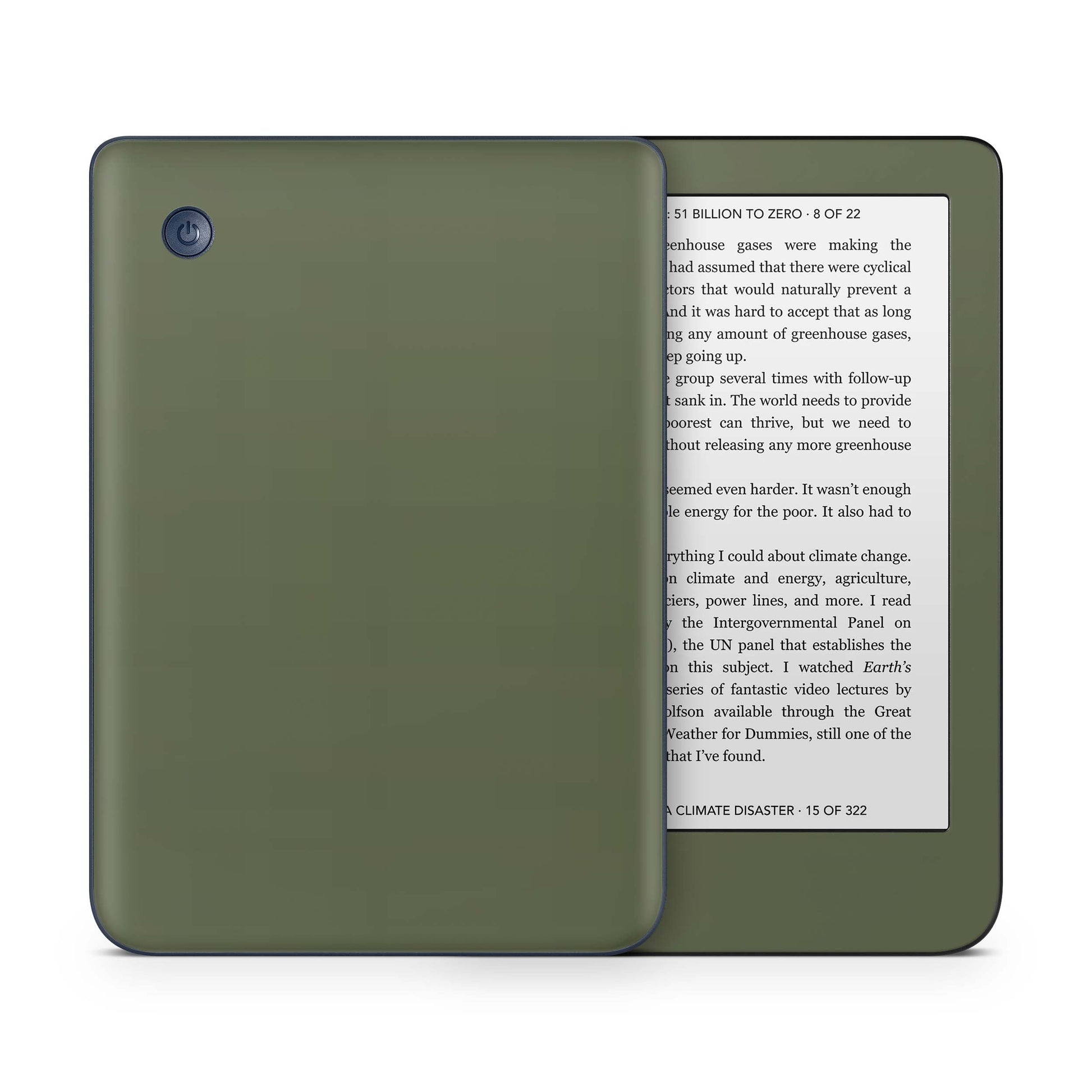 Kobo Clara Colour / Tolino Shine Color Skin Schutzfolie Kratzerschutz Design Vinyl Aufkleber Solid state olive Aufkleber skins4u   