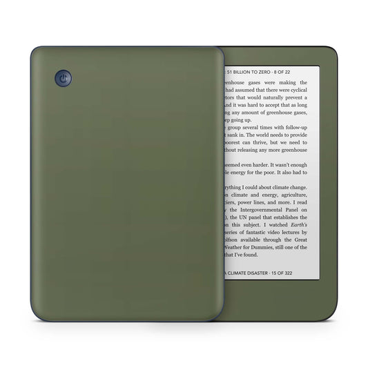 Kobo Clara Colour / Tolino Shine Color Skin Schutzfolie Kratzerschutz Design Vinyl Aufkleber Solid state olive Aufkleber skins4u   