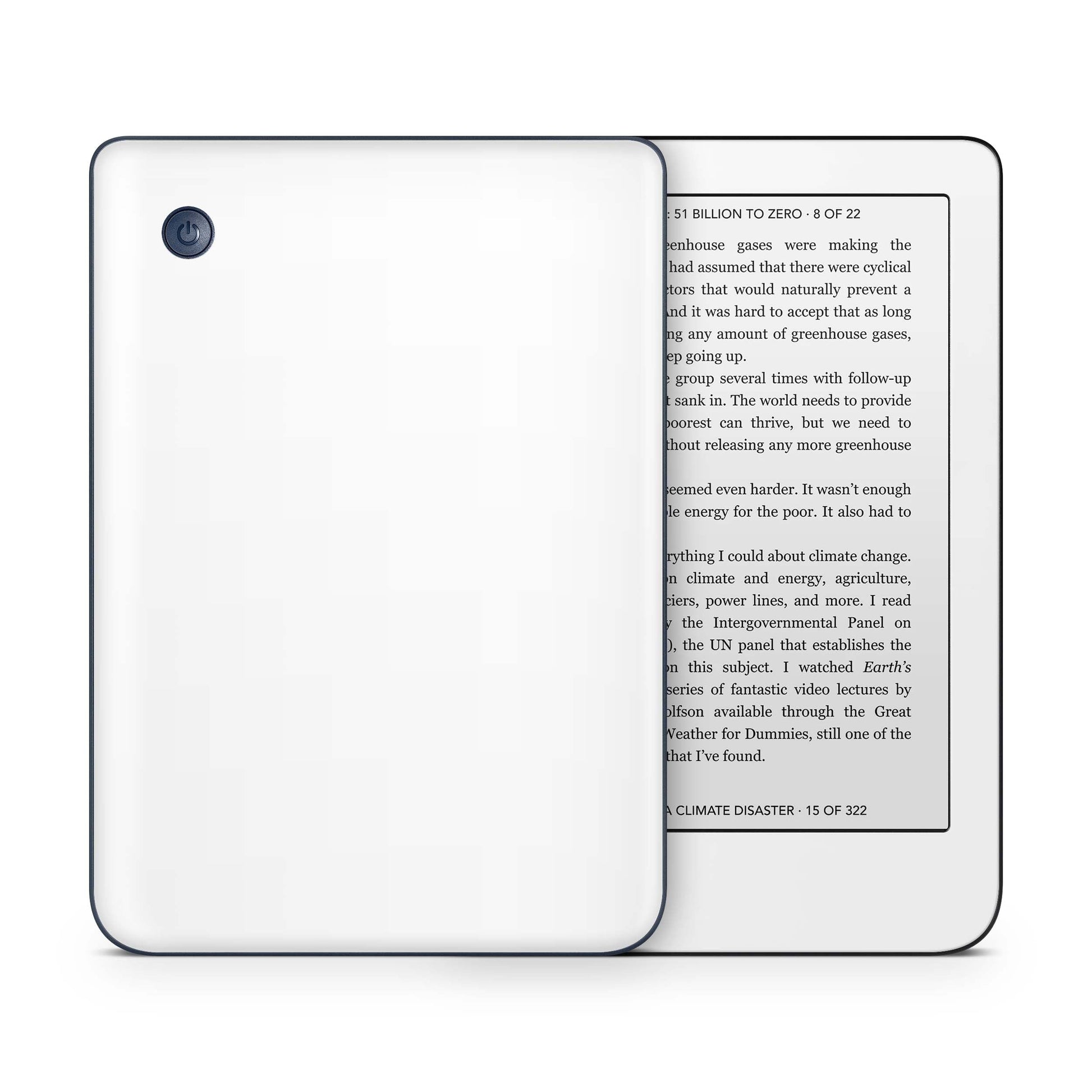 Kobo Clara Colour / Tolino Shine Color Skin Schutzfolie Kratzerschutz Design Vinyl Aufkleber Solid state weiss Aufkleber skins4u   