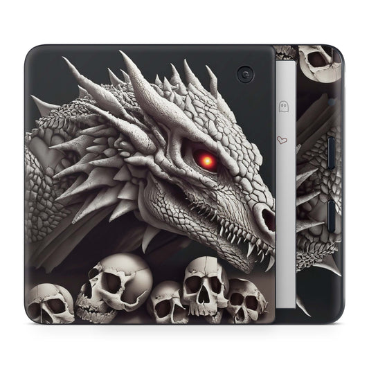 Kobo Libra 2 / Tolino Vision 6 Skin Schutzfolie Kratzerschutz Design Vinyl Aufkleber Dragon Skull Aufkleber skins4u   