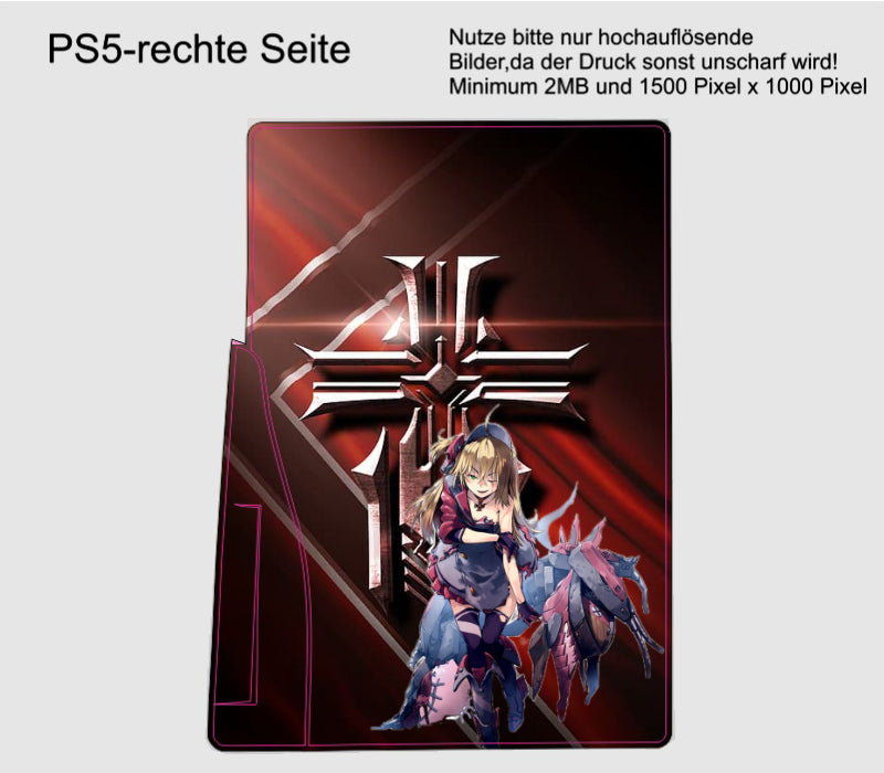 Playstation 5 Skin Disk Edition Aufkleber Folie individuell selbst gestalten cpb_product Skins4u   